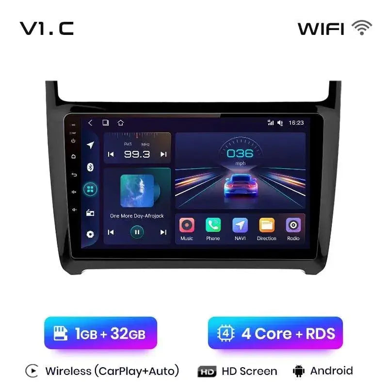 Radio nawigacja VW Volkswagen POLO 5 2008-2020 Android Auto Carplay - Multigenus