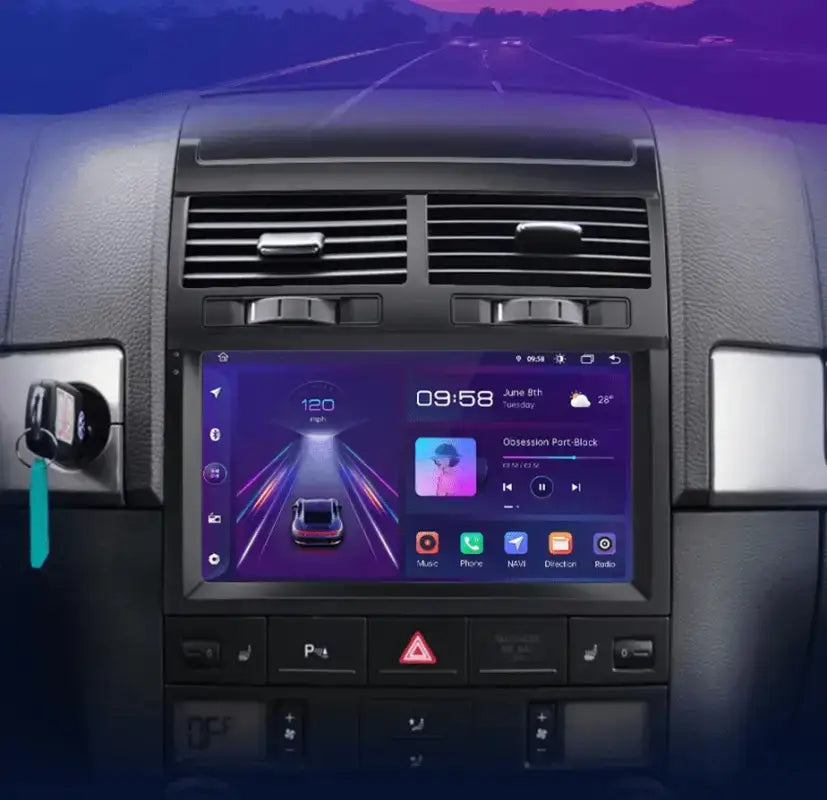 Radio Android 2DIN do Volkswagen Touareg 2002–2010 – Bezprzewodowy CarPlay + Android Auto