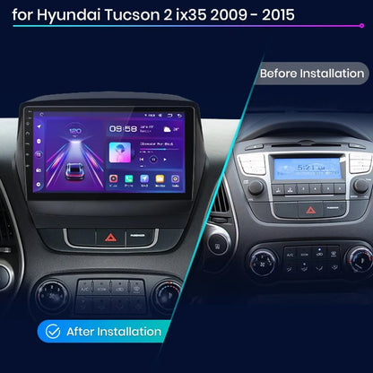 Radio Samochodowe dla Hyundai Tucson 2 / ix35 (2009 - 2015) – Bezprzewodowe CarPlay i Android Auto, Inteligentny System Multimedialny 2DIN - Multigenus