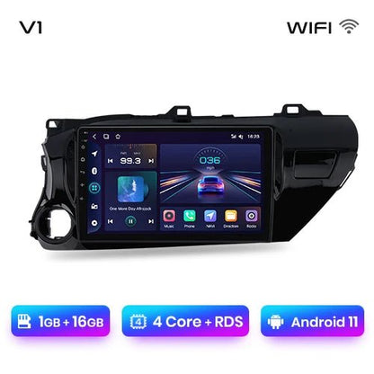 Radio Samochodowe V1 Plus do Toyota Hilux PickUp AN120 2015 - 2020 z Bezprzewodowym CarPlay i Android Auto, Brak DVD, 2DIN - Multigenus