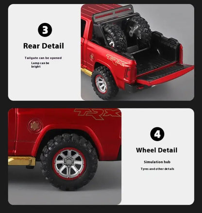 RAM Pickup Truck 1:32 – Metalowy Model z Dźwiękiem i Światłem