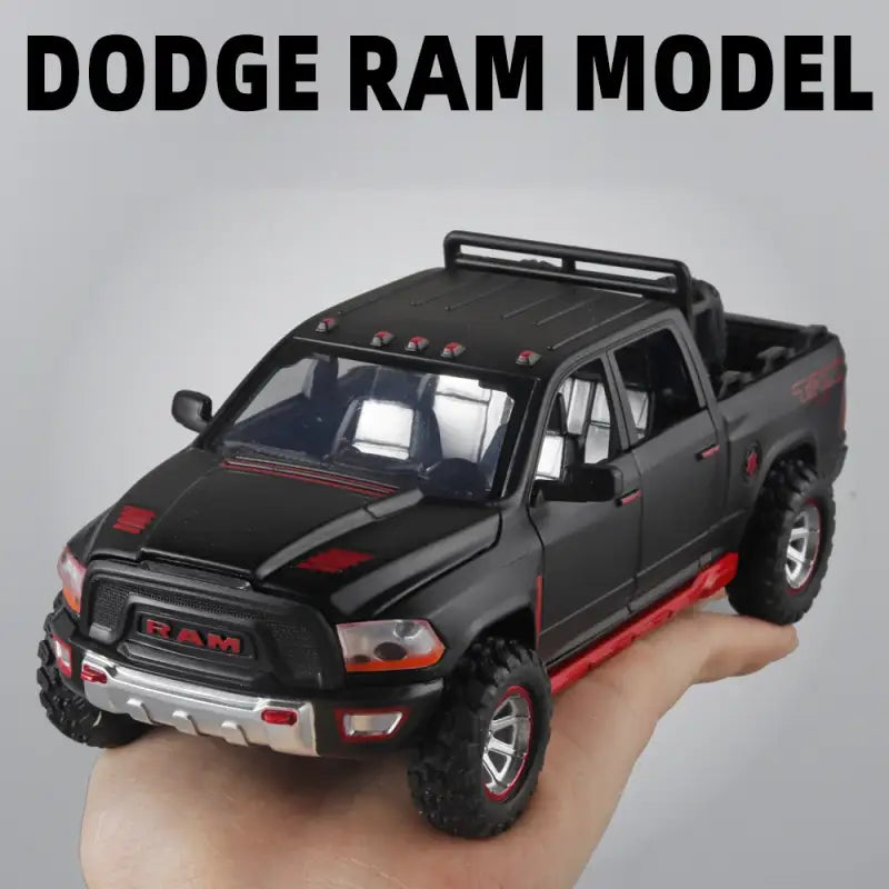 RAM Pickup Truck 1:32 – Metalowy Model z Dźwiękiem i Światłem