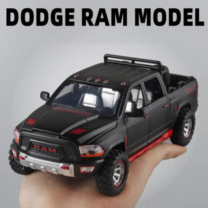 RAM Pickup Truck 1:32 – Metalowy Model z Dźwiękiem i Światłem