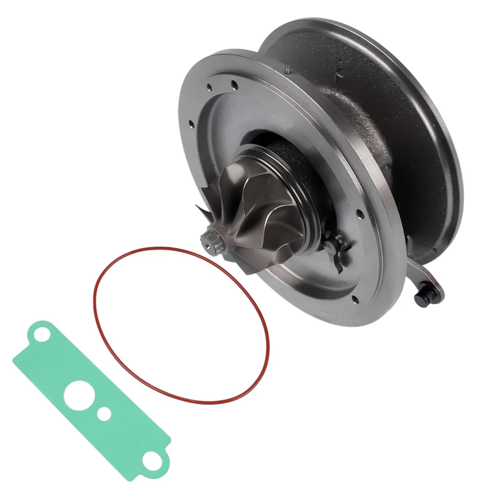 Srebrny metalliczny turboładowacz z centralną obudową turbiny i mocowaniem część nr 819968-5002s 819968-5001s
