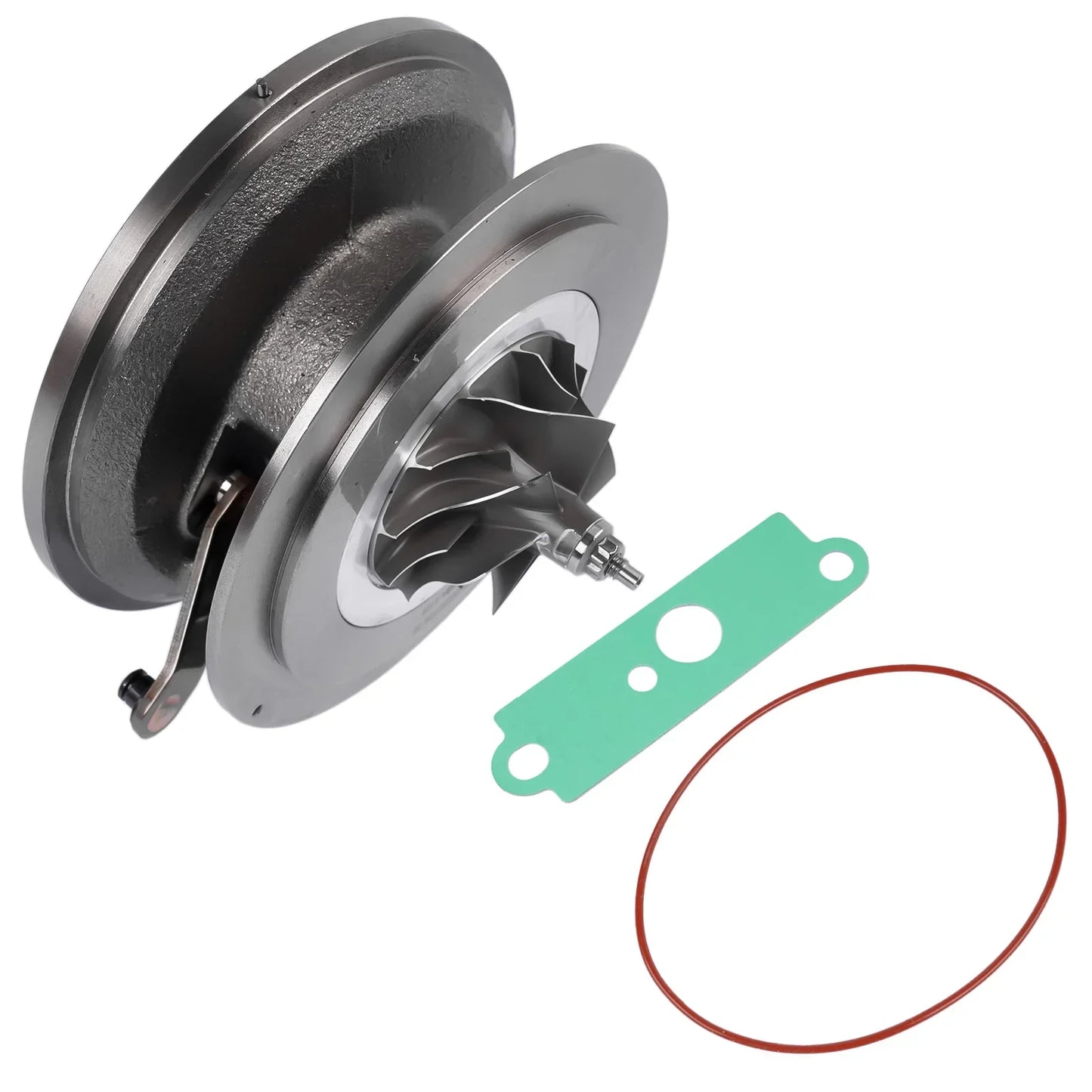 Srebrny metaliczny turbochłodnica z zieloną uszczelką i czerwoną o-ring część ap01 819968-5002s 819968-5001s
