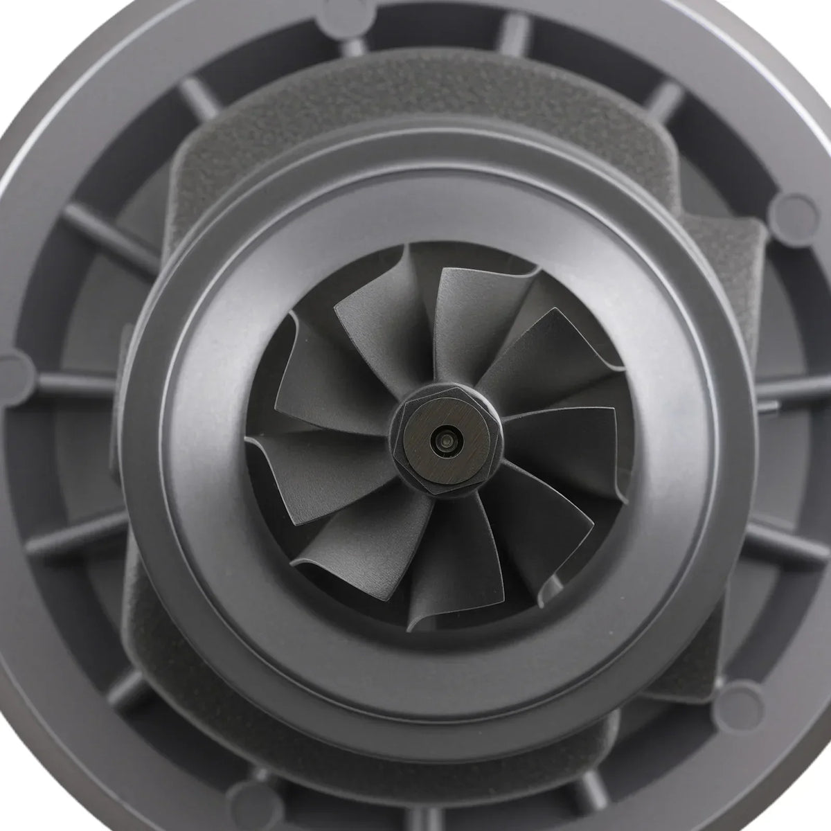 Szary metaliczny rdzeń turbosprężarki gt1236z z centralnym wirnikiem do espace v talisman 1.6 dci
