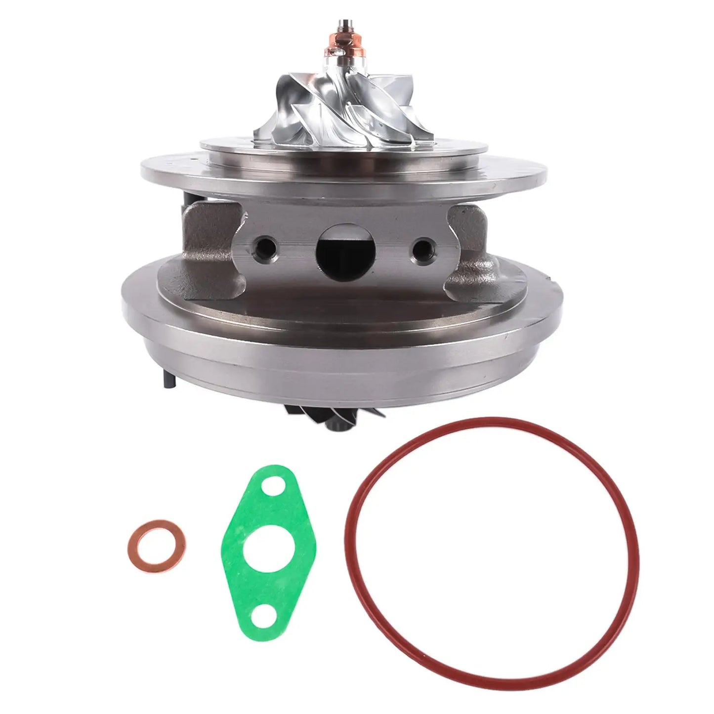 Srebrny metaliczny rdzeń turbosprężarki ap03 z uszczelką do bmw serii 1 3 5 x1 x3 n47