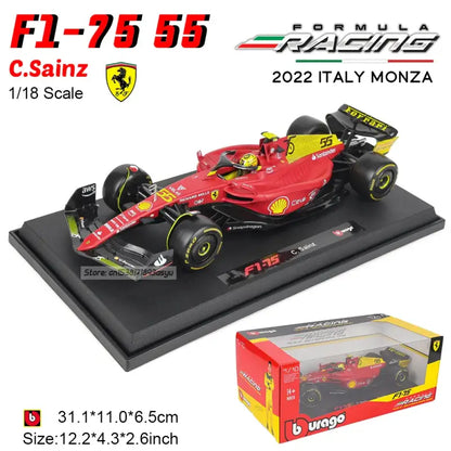 Red Bull Racing RB19 F1 2023 1:18 Metalowy Model Wyścigowy Verstappen Perez - 1-18 2022 F1-75 55MZ