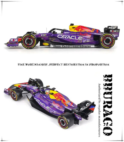 Red Bull Racing RB19 F1 2023 1:18 Metalowy Model Wyścigowy Verstappen Perez