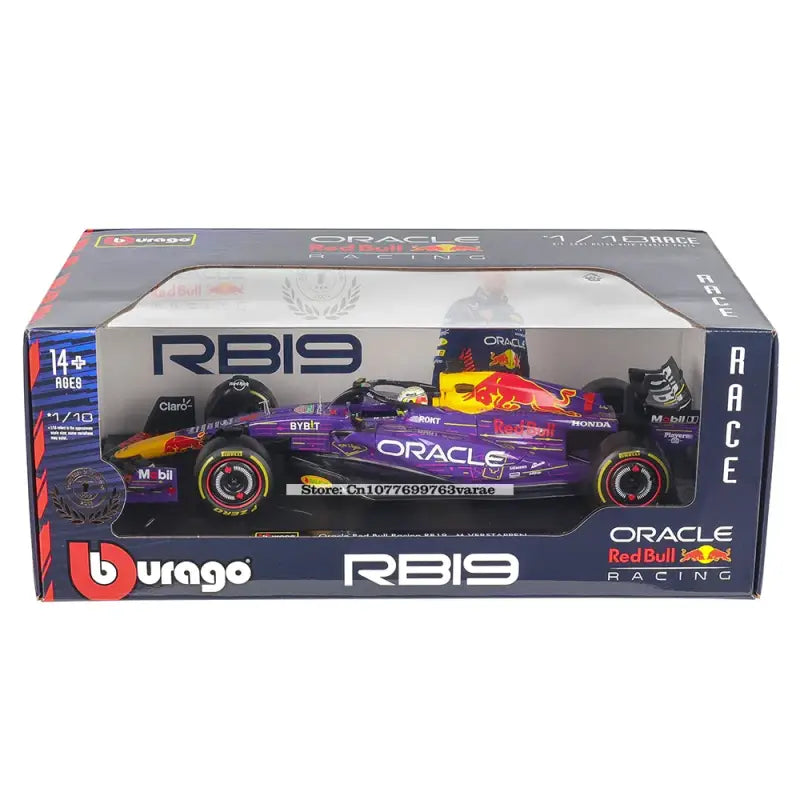 Red Bull Racing RB19 F1 2023 1:18 Metalowy Model Wyścigowy Verstappen Perez