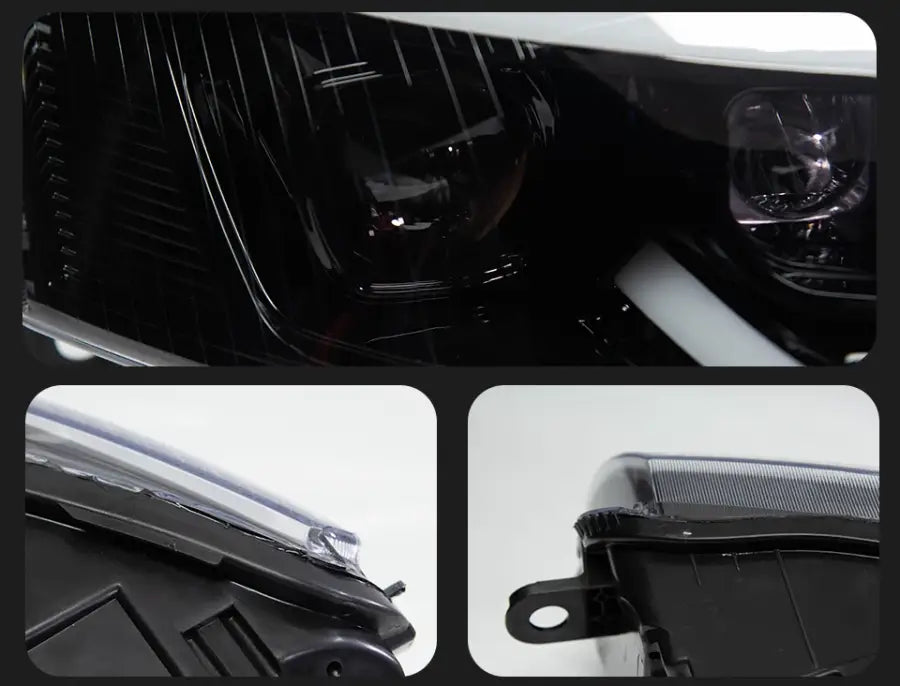 Reflektory lampy przednie do Audi A6 C6 LED z Dynamicznym Sygnałem Animacji DRL i Lampy Bi-Xenon (2005-2011)