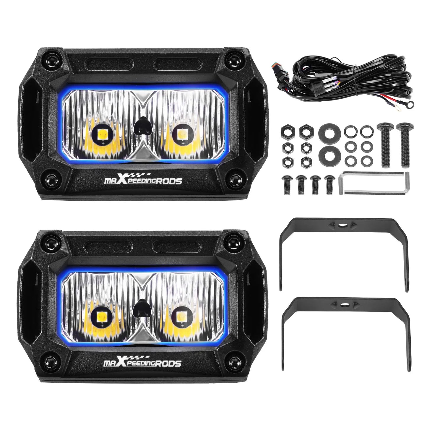 Reflektory LED robocze 2 szt. 9–32 V do UTV ATV off-road