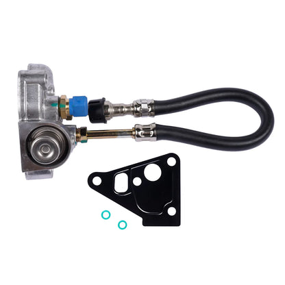 Srebrna metalowa pompa wspomagania z regulatorem ciśnienia paliwa ap03 do land rover discovery 2 defender td5