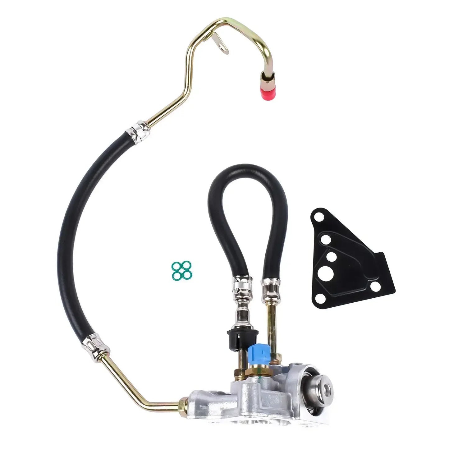 Regulator ciśnienia paliwa land rover discovery 2 defender td5 z srebrną pompą wspomagania i czerwonym korkiem