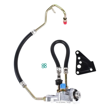 Regulator ciśnienia paliwa land rover discovery 2 defender td5 z srebrną pompą wspomagania i czerwonym korkiem