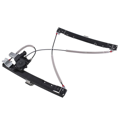 Czarny regulator okna elektryczny lewy przód jaguar xf 2008 2015 c2z31201 z szarymi kablami i silnikiem