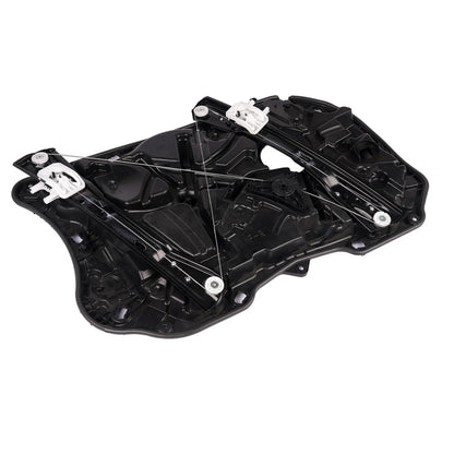 Czarny plastikowy regulator szyby przedni prawy do bmw seria 5 g30 g31 f90 z białymi elementami i metalowymi linkami