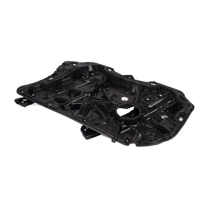 Czarny plastikowy panel drzwiowy z konturami i punktami montażowymi do regulatora szyby g30 g31 f90