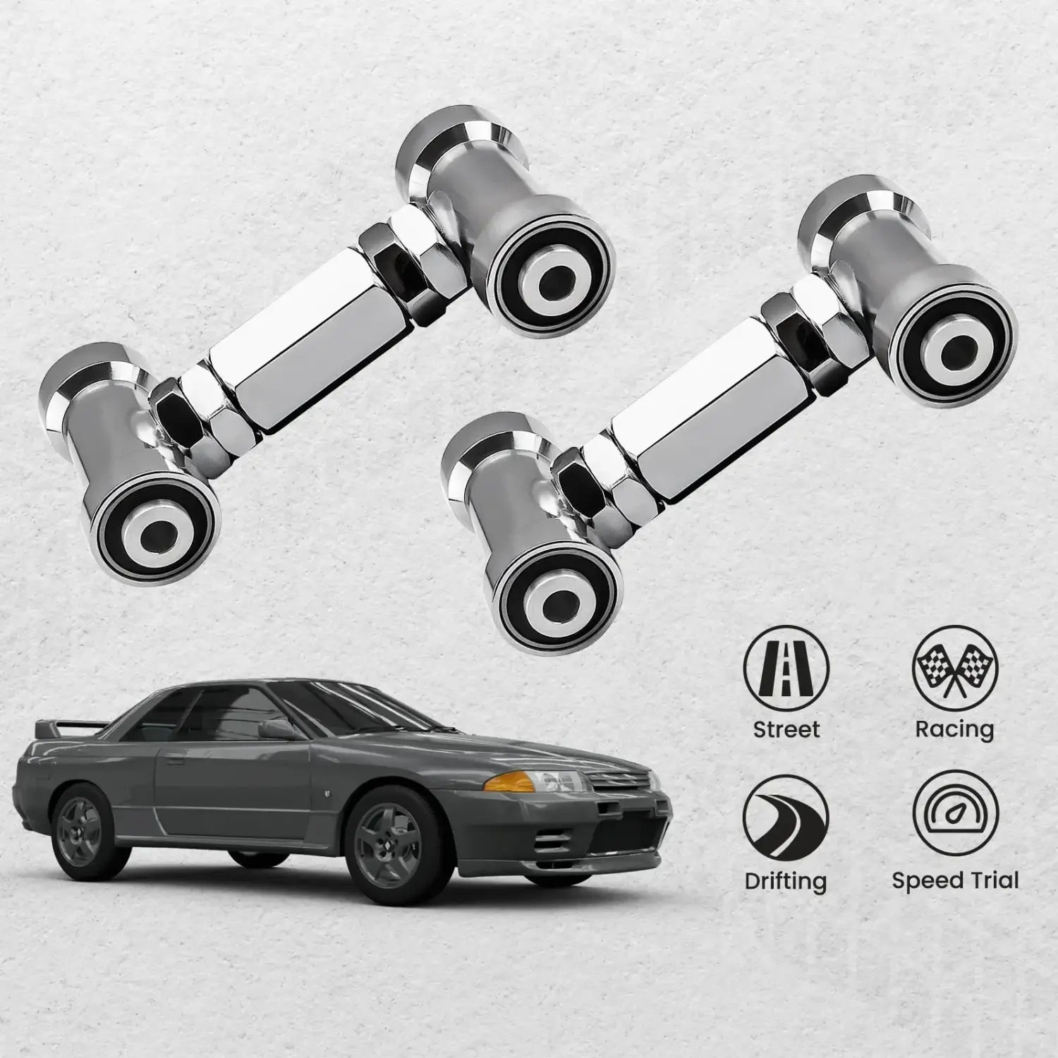 Regulowane przednie górne wahacze camber Nissan Skyline R32 i 300ZX Z32 – zdjęcie produktu