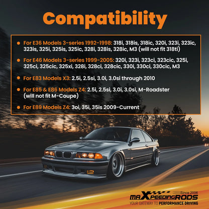 Ciemnoszary metaliczny bmw e36 m3 z regulowanym wahaczem camber dolnym tylnym do serii 3 z4 x3
