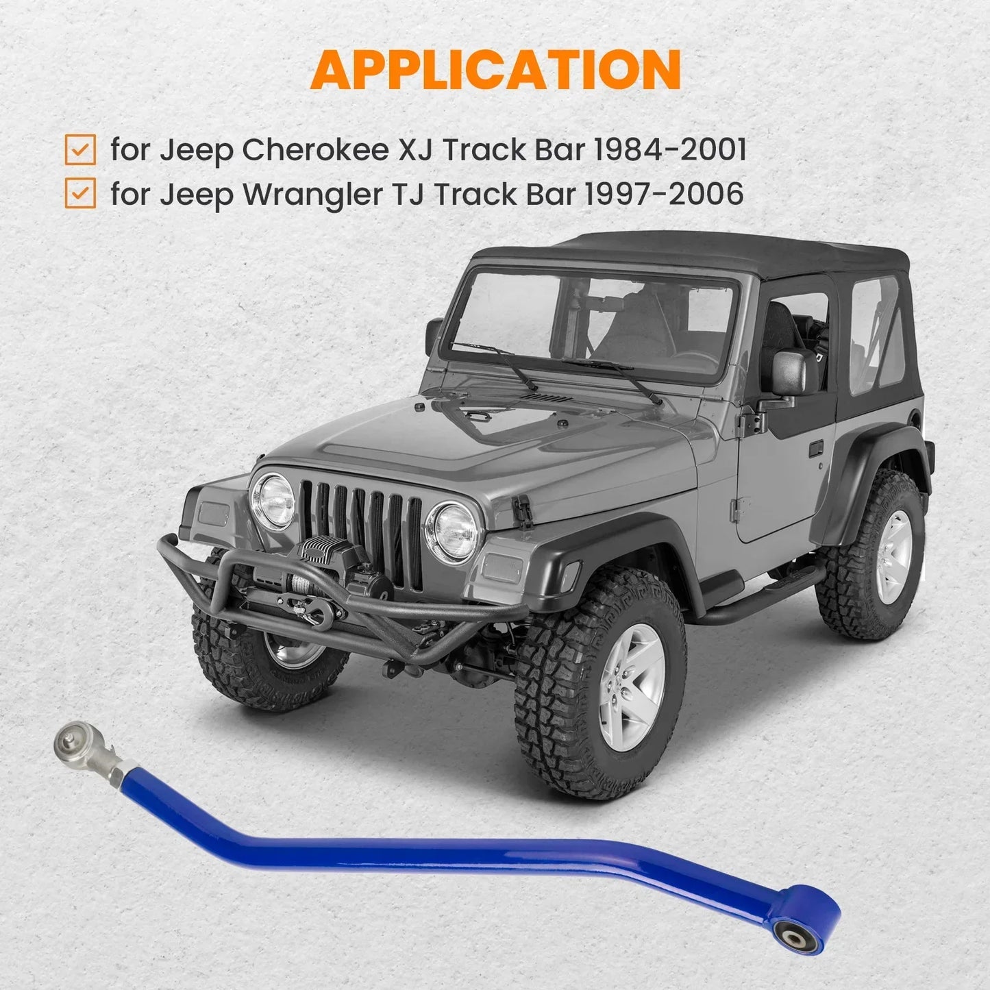 Nastaviteľná panhardská tyč Jeep Wrangler TJ/Cherokee XJ