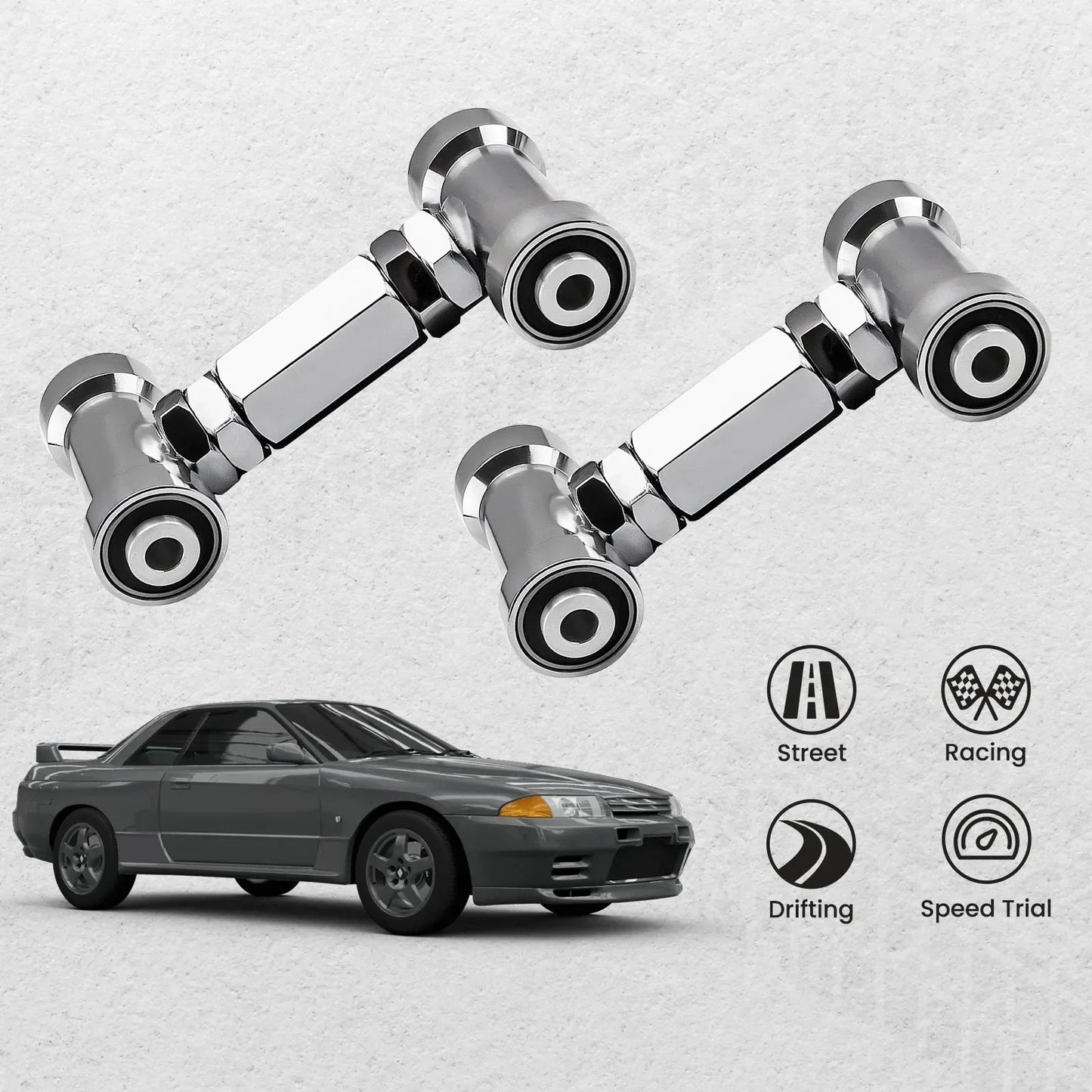 Regulowane przednie górne wahacze camber Nissan Skyline R32 i 300ZX Z32