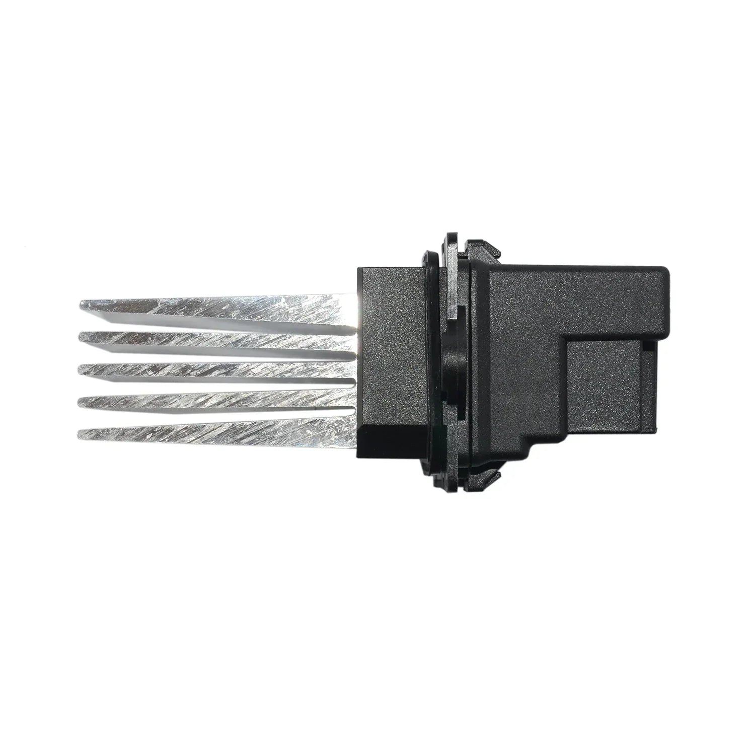 Czarny plastikowy obudowa z pięcioma srebrnymi metalowymi radiatorami do ap01 blower motor resistor do jeep grand cherokee