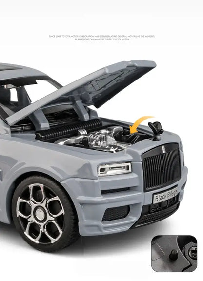 Rolls-Royce Cullinan SUV 1:32 – Metalowy Model Z Efektami Świetlnymi i Dźwiękowymi - Czarny bez pudełka