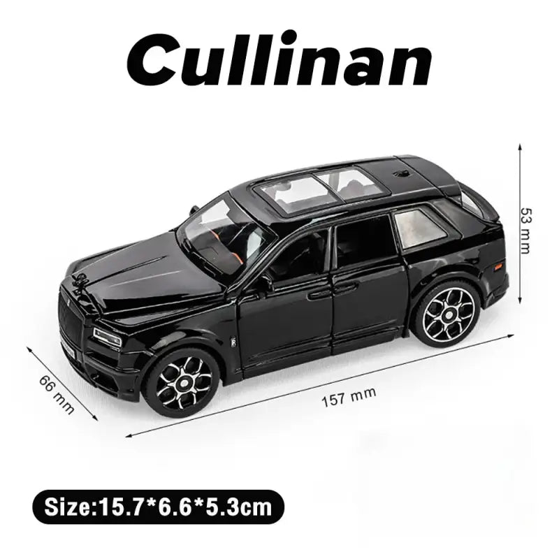 Rolls-Royce Cullinan SUV 1:32 – Metalowy Model Z Efektami Świetlnymi i Dźwiękowymi - Czarny bez pudełka