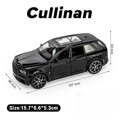 Rolls-Royce Cullinan SUV 1:32 – Metalowy Model Z Efektami Świetlnymi i Dźwiękowymi - Czarny bez pudełka