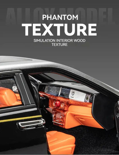 Rolls-Royce Phantom 1:18 Metalowy Model Z Efektami Dźwiękowymi