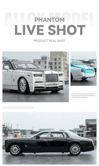 Rolls-Royce Phantom 1:18 Metalowy Model Z Efektami Dźwiękowymi