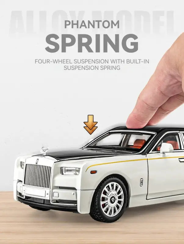 Rolls-Royce Phantom 1:18 Metalowy Model Z Efektami Dźwiękowymi