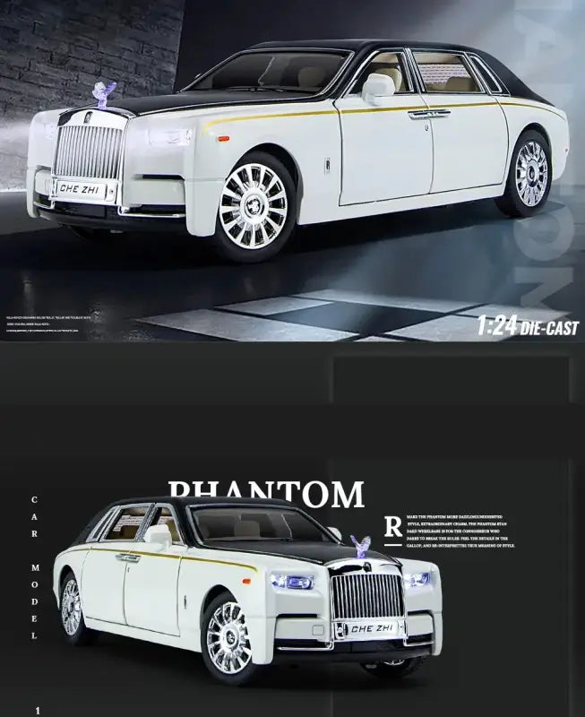 Rolls-Royce Phantom 1:24 – Metalowy Model Samochodu z Dźwiękiem i Światłem