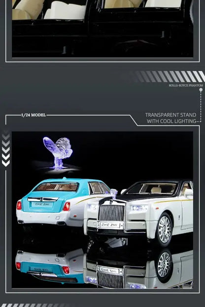 Rolls-Royce Phantom 1:24 – Metalowy Model Samochodu z Dźwiękiem i Światłem