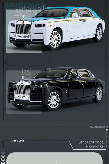 Rolls-Royce Phantom 1:24 – Metalowy Model Samochodu z Dźwiękiem i Światłem