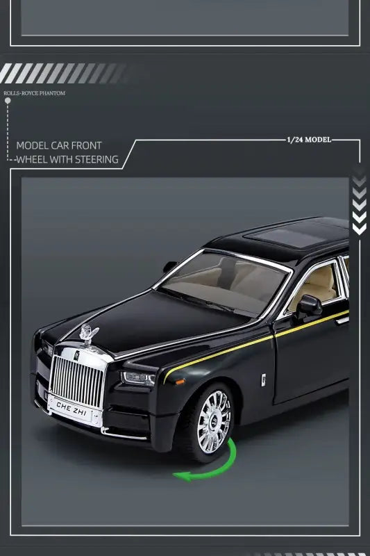 Rolls-Royce Phantom 1:24 – Metalowy Model Samochodu z Dźwiękiem i Światłem
