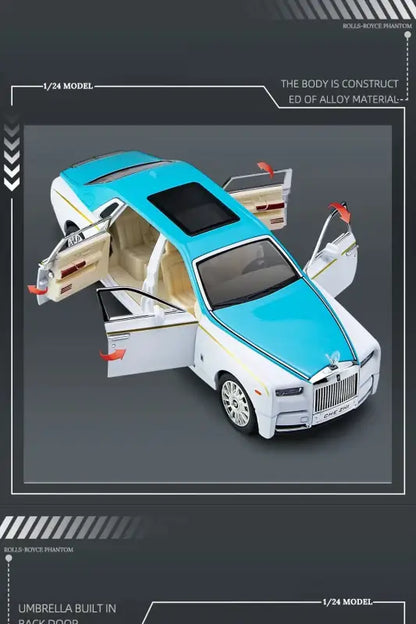 Rolls-Royce Phantom 1:24 – Metalowy Model Samochodu z Dźwiękiem i Światłem