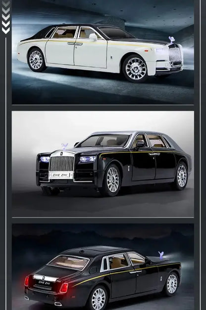 Rolls-Royce Phantom 1:24 – Metalowy Model Samochodu z Dźwiękiem i Światłem