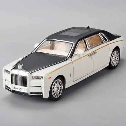 Rolls-Royce Phantom 1:24 – Metalowy Model Samochodu z Dźwiękiem i Światłem - Biały