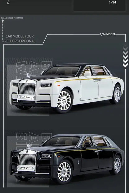 Rolls-Royce Phantom 1:24 – Metalowy Model Samochodu z Dźwiękiem i Światłem