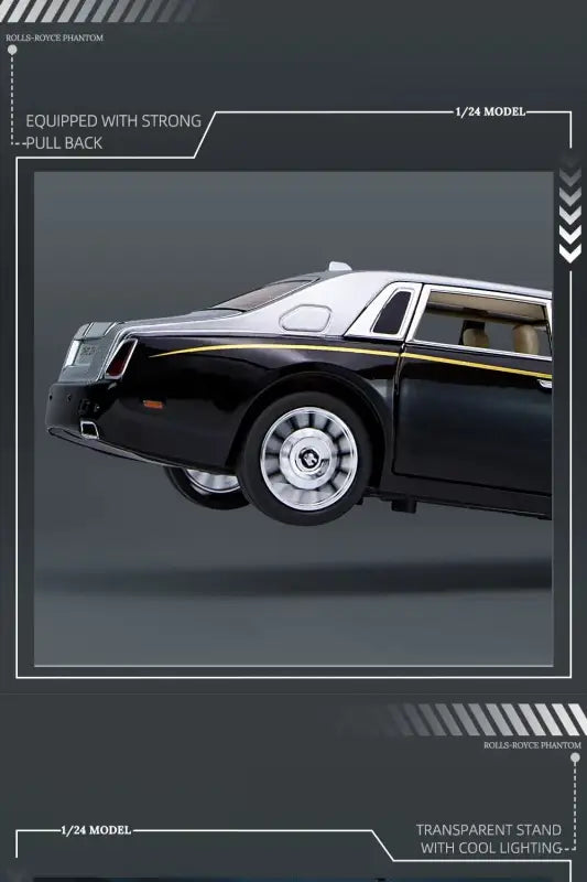 Rolls-Royce Phantom 1:24 – Metalowy Model Samochodu z Dźwiękiem i Światłem