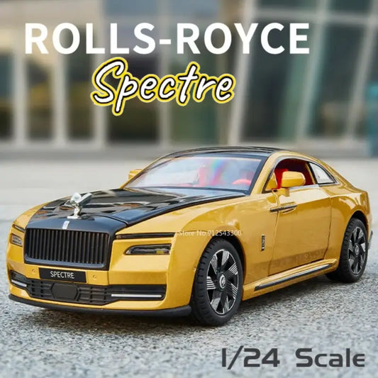Rolls-Royce Spectre 1:24 – Metalowy Model Samochodu Z Efektami Dźwiękowymi i Świetlnymi