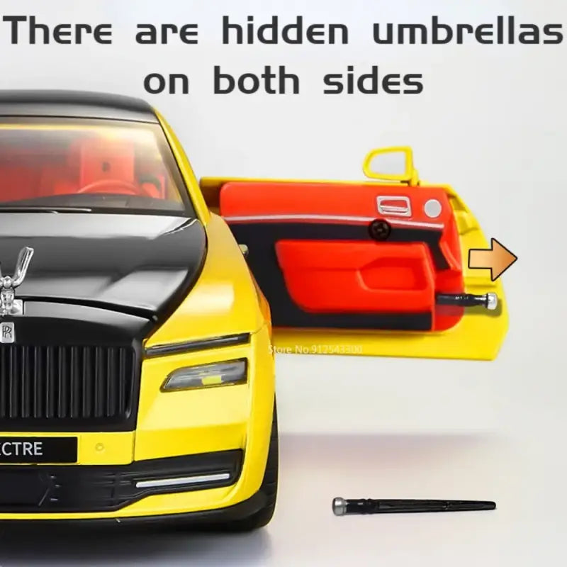 Rolls-Royce Spectre 1:24 – Metalowy Model Samochodu Z Efektami Dźwiękowymi i Świetlnymi