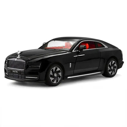 Rolls-Royce Spectre 1:24 – Metalowy Model Samochodu Z Efektami Dźwiękowymi i Świetlnymi - Czarny