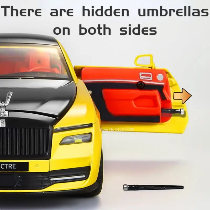Rolls-Royce Spectre 1:24 – Metalowy Model Samochodu Z Efektami Dźwiękowymi i Świetlnymi
