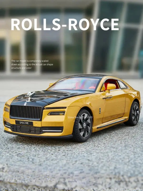 Rolls-Royce Spectre 1:24 – Metalowy Model Samochodu Z Efektami Dźwiękowymi i Świetlnymi