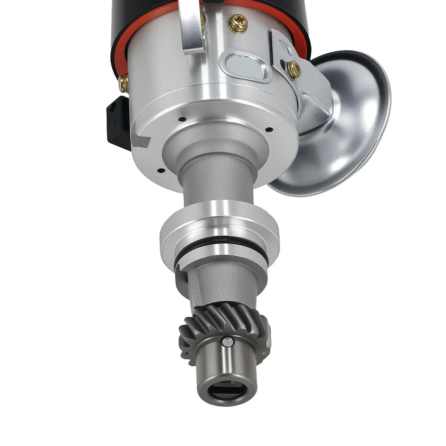 Nowy rozdzielacz zapłonu do vw cabriolet fox 1.8l 1780cc l4 gas sohc srebrno-czarny zębatka u dołu