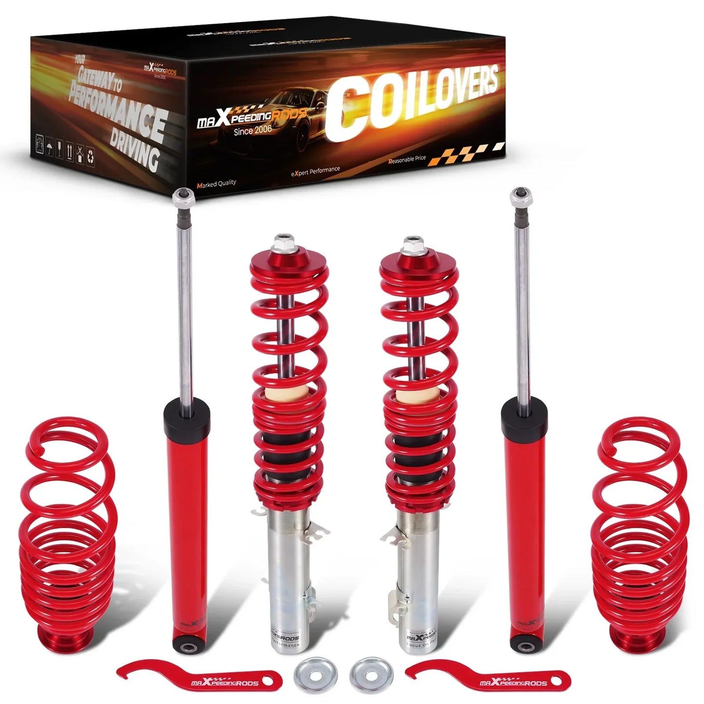 Iskunvaimentimet Coilover Jousitussarja Volkswagen Golf,Jetta,GTI MK4 98-07
