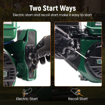 Moteur essence 7 CV 212 cm³ OHV, démarreur électrique